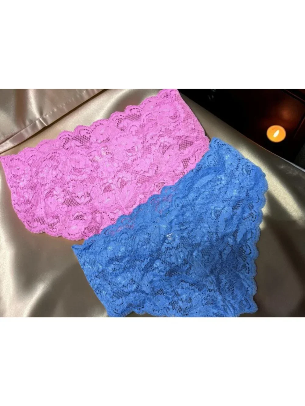 Cosabella 2 pack Lace Boyshort Underwear Blue/Purple Siize S/M NEW WO TAGS!